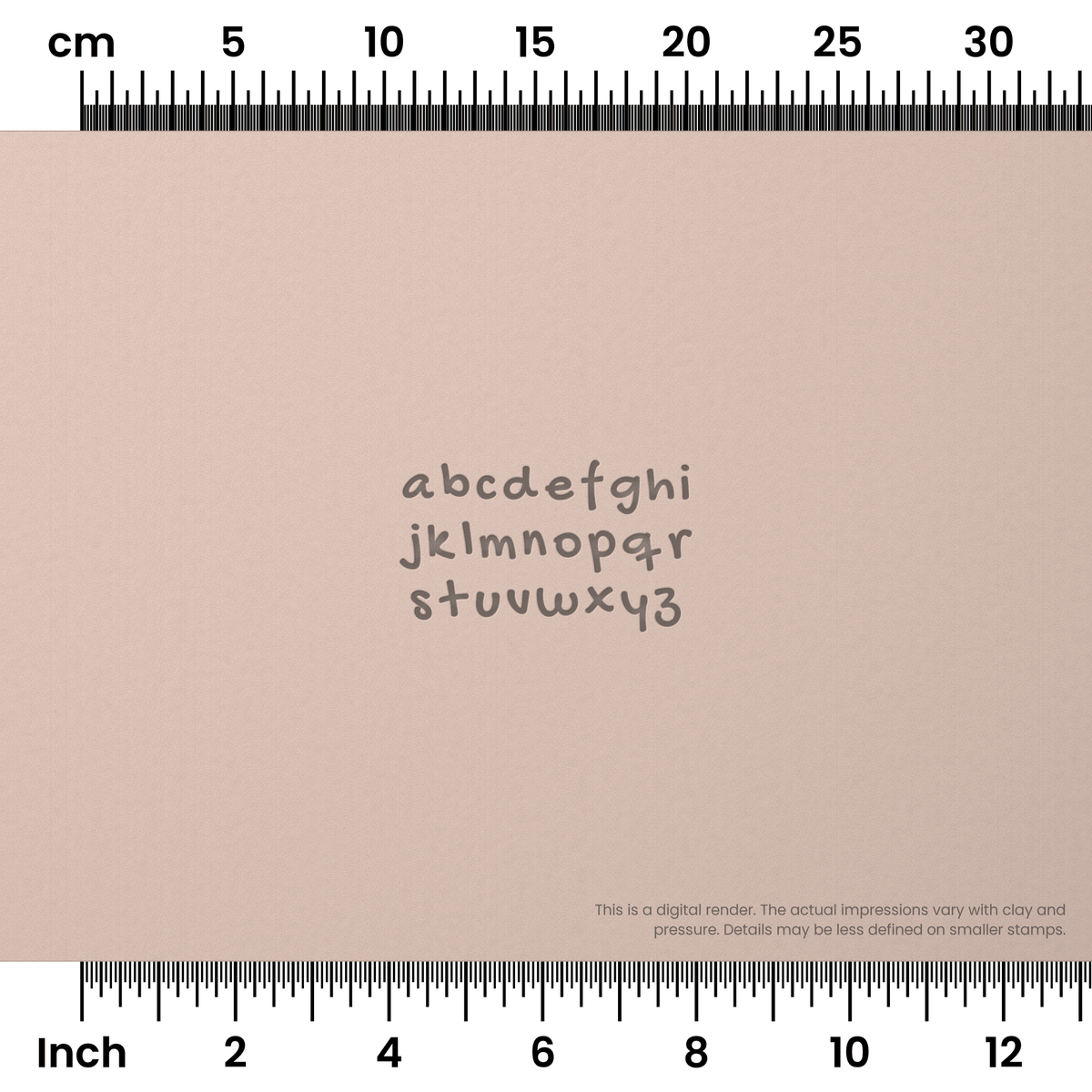 Gochi Hand | Lowercase | Alphabet Stamp Sets - Ceramind® Tools