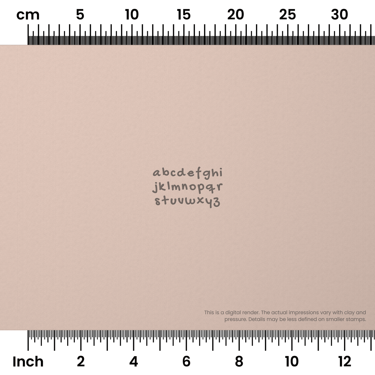 Gochi Hand | Lowercase | Alphabet Stamp Sets - Ceramind® Tools