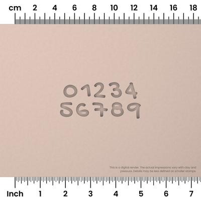 Gochi Hand | Number Stamp Sets - Ceramind® Tools