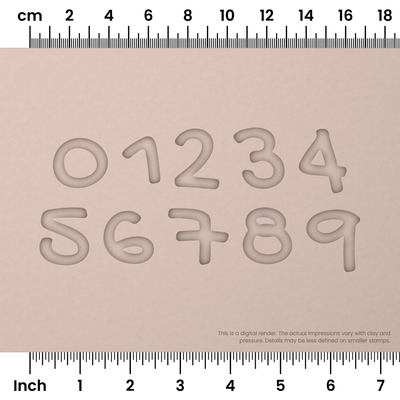 Gochi Hand | Number Stamp Sets - Ceramind® Tools
