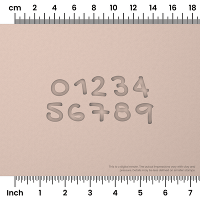 Gochi Hand | Number Stamp Sets - Ceramind® Tools