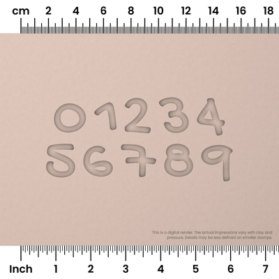 Gochi Hand | Number Stamp Sets - Ceramind® Tools