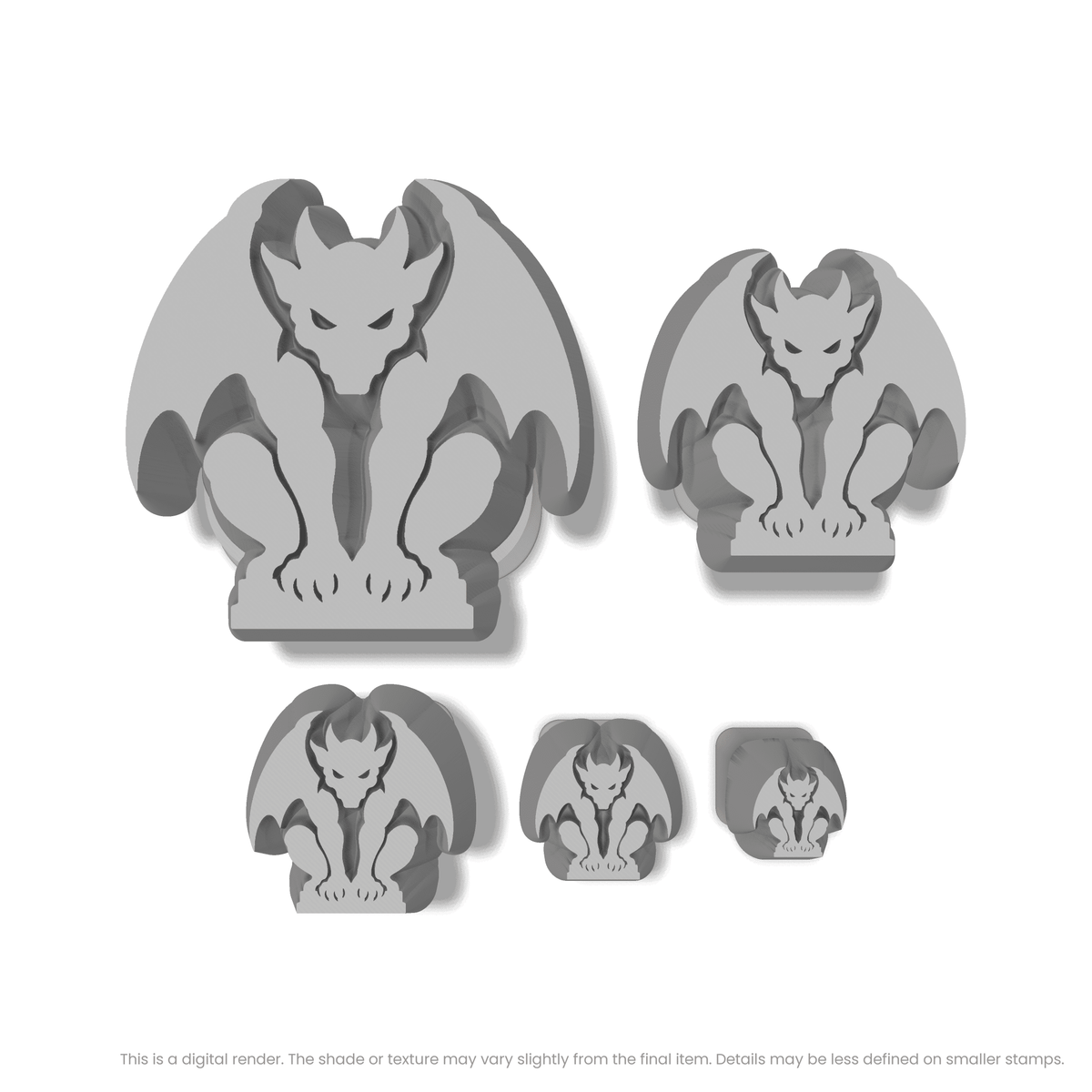 Halloween Gargoyle (Front View) Stamps - Ceramind® Tools
