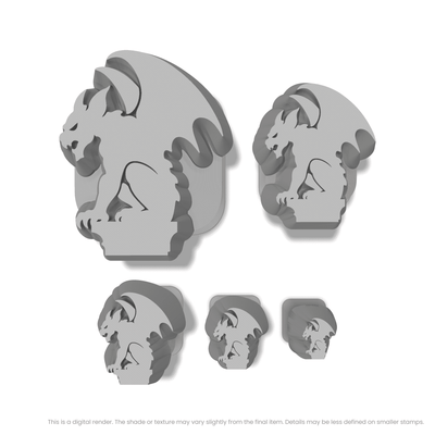 Halloween Gargoyle (Side View) Stamps - Ceramind® Tools