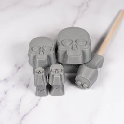 Halloween Human Skull Stamps - Ceramind® Tools