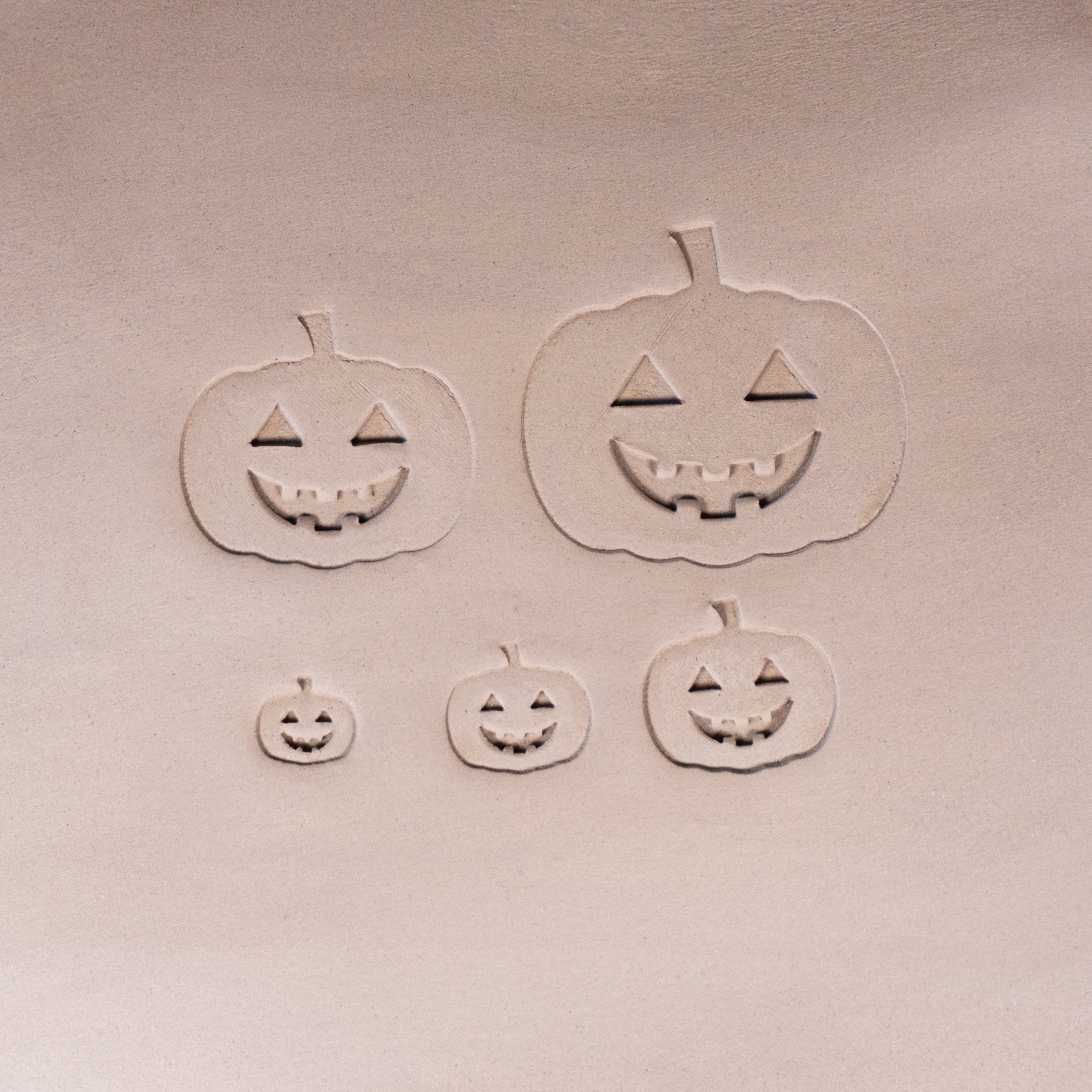 Halloween Jack - o - Lantern Pumpkin Stamps - Style 1 - Ceramind® Tools