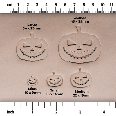 Halloween Jack - o - Lantern Pumpkin Stamps - Style 2 - Ceramind® Tools