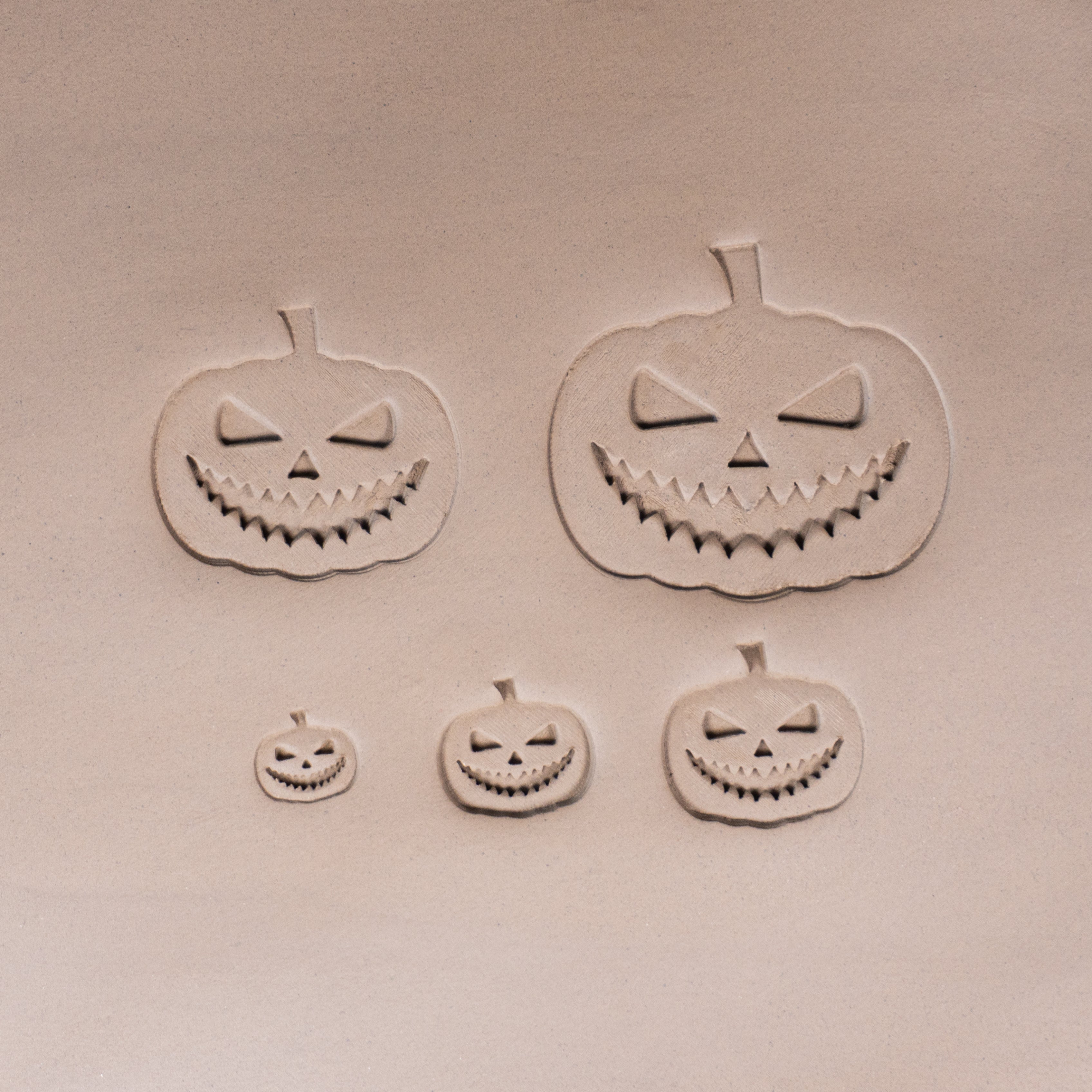 Halloween Jack - o - Lantern Pumpkin Stamps - Style 2 - Ceramind® Tools