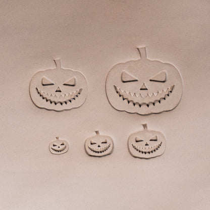 Halloween Jack - o - Lantern Pumpkin Stamps - Style 2 - Ceramind® Tools
