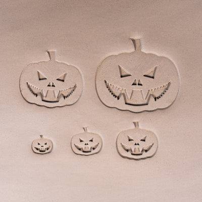 Halloween Jack - o - Lantern Pumpkin Stamps - Style 3 - Ceramind® Tools