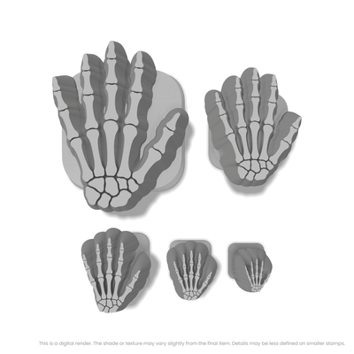 Halloween Skeleton Hand Stamps - Ceramind® Tools