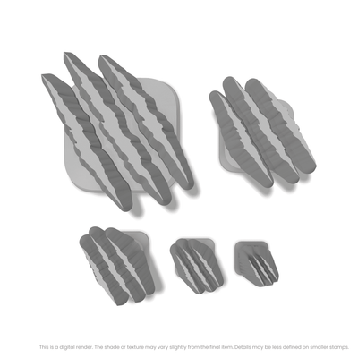 Halloween Three Claw Marks Stamps - Ceramind® Tools