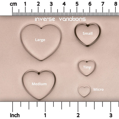 Heart Stamp Set of 10 - Ceramind® Tools