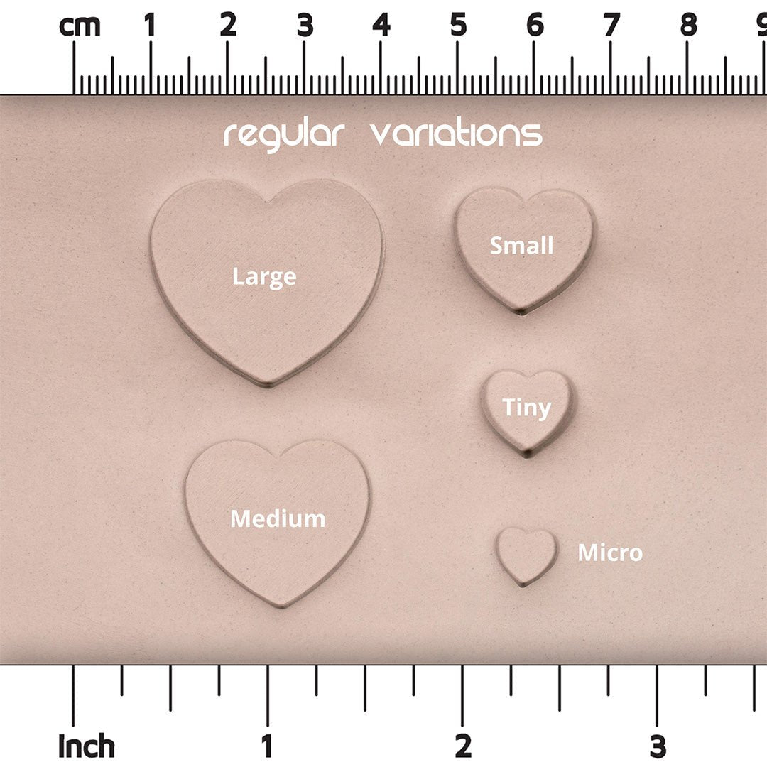 Heart Stamp Set of 10 - Ceramind® Tools