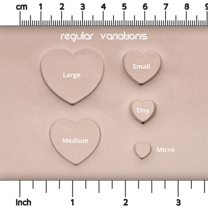 Heart Stamp Set of 10 - Ceramind® Tools