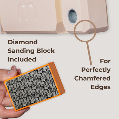 Hexagon Handle | Master Slip Casting Mold Kit | 3 Styles, 7 Sizes, 21 Total Variations - Ceramind® Tools