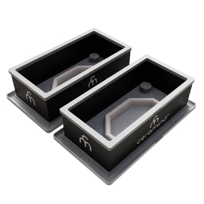 Hexagon Handle | Master Slip Casting Mold Kit | 3 Styles, 7 Sizes, 21 Total Variations - Ceramind® Tools