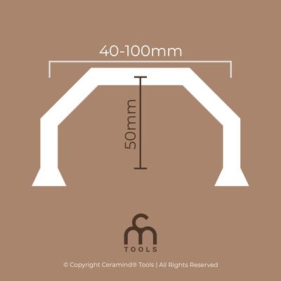 Hexagon Handle Slip Casting Mold | 7 Sizes & 3 Variations - Ceramind® Tools
