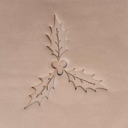 Holly Leaf & Berry Stamps - 3 Sizes - Ceramind® Tools