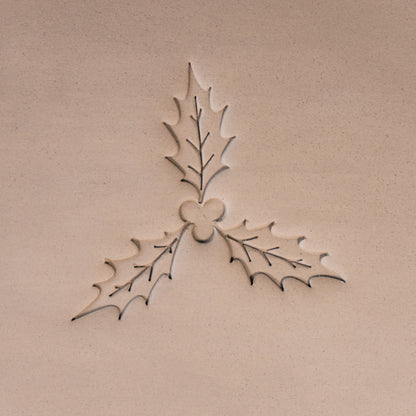 Holly Leaf & Berry Stamps - 3 Sizes - Ceramind® Tools