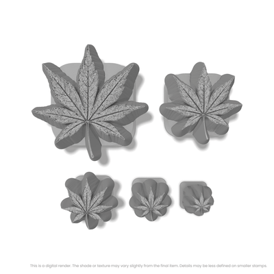 Japanese Maple Leaf Stamps - Photo Textured - Ceramind® Tools