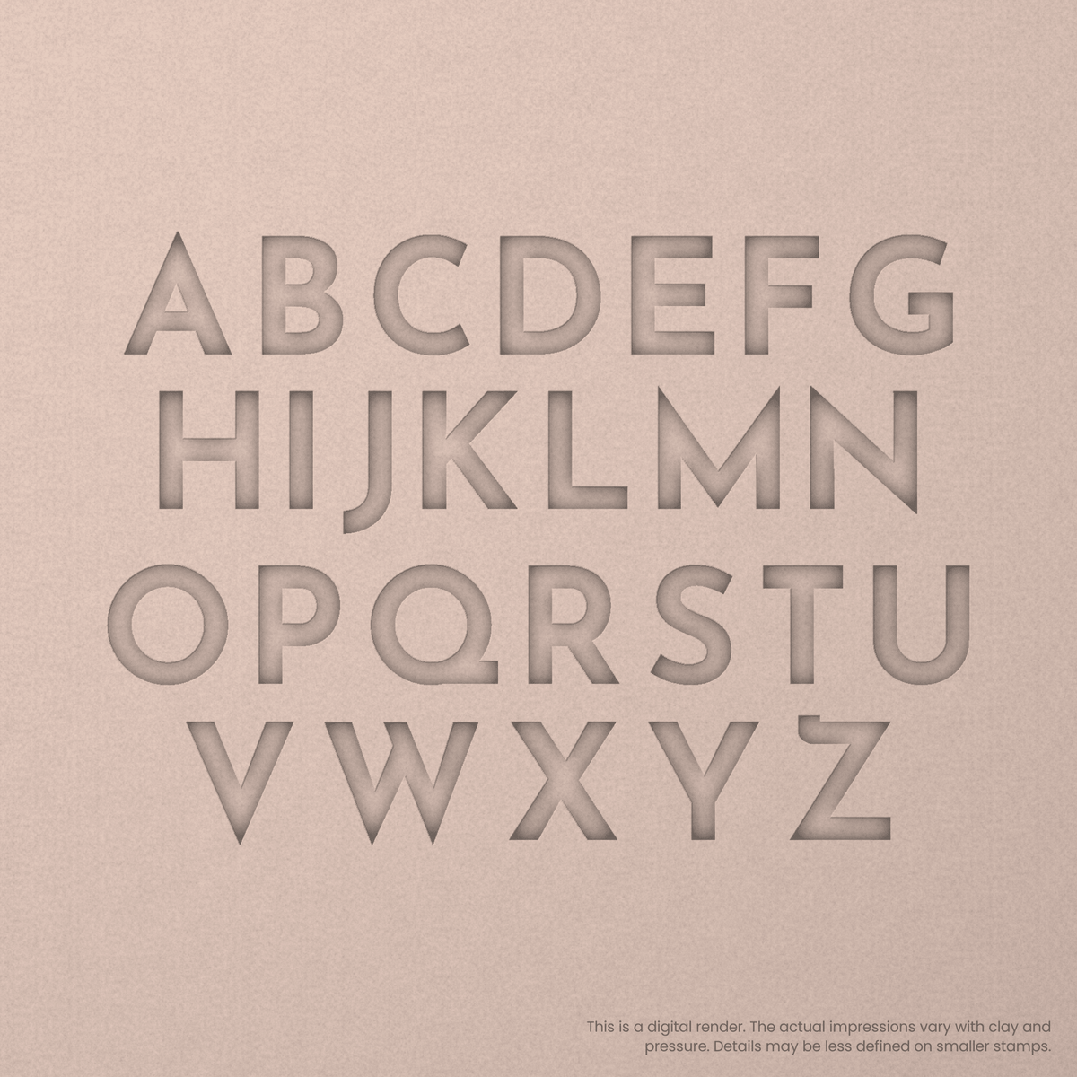 Josefin Sans | Font Rail Stamp Sets | Letters, Numbers, and Symbols - Ceramind® Tools