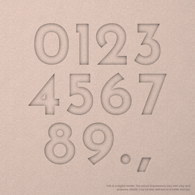 Josefin Sans | Font Rail Stamp Sets | Letters, Numbers, and Symbols - Ceramind® Tools