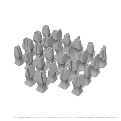 Josefin Sans | Lowercase | Alphabet Stamp Sets - Ceramind® Tools