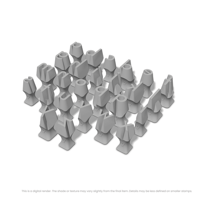 Josefin Sans | Lowercase | Alphabet Stamp Sets - Ceramind® Tools