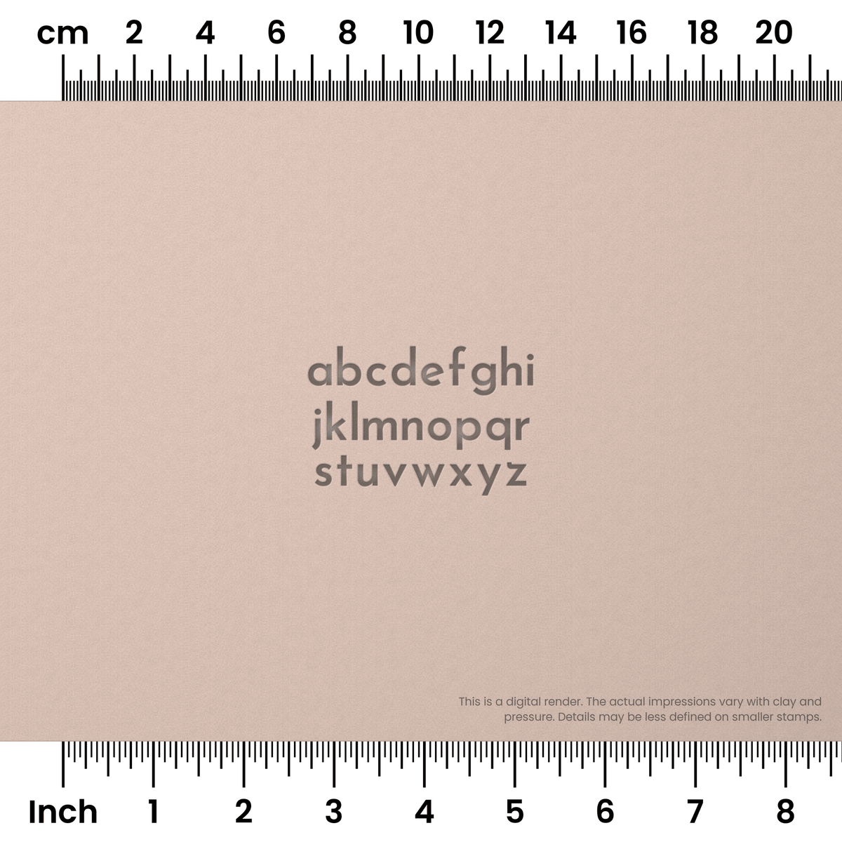 Josefin Sans | Lowercase | Alphabet Stamp Sets - Ceramind® Tools