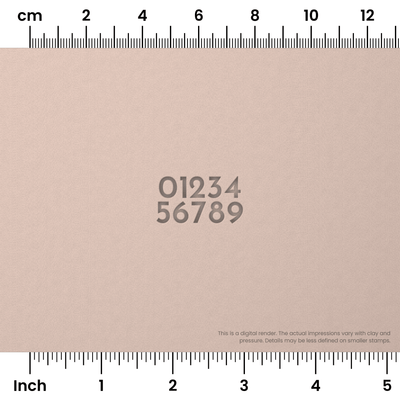 Josefin Sans | Number Stamp Sets - Ceramind® Tools