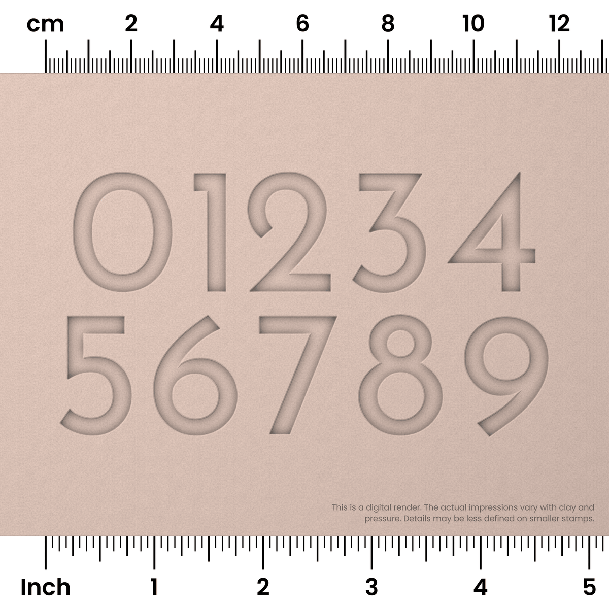 Josefin Sans | Number Stamp Sets - Ceramind® Tools