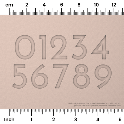 Josefin Sans | Number Stamp Sets - Ceramind® Tools