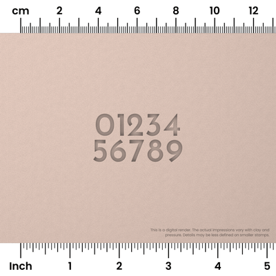 Josefin Sans | Number Stamp Sets - Ceramind® Tools