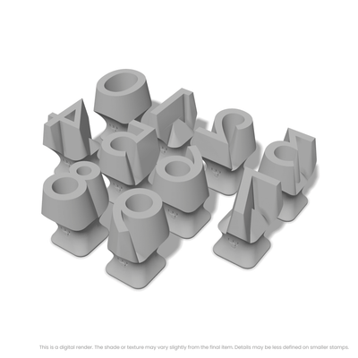 Josefin Sans | Number Stamp Sets - Ceramind® Tools