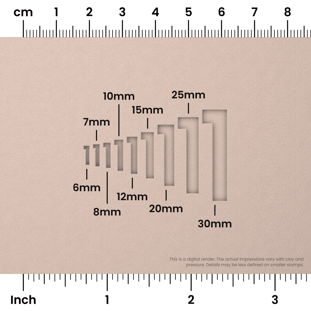 Josefin Sans | Number Stamp Sets - Ceramind® Tools