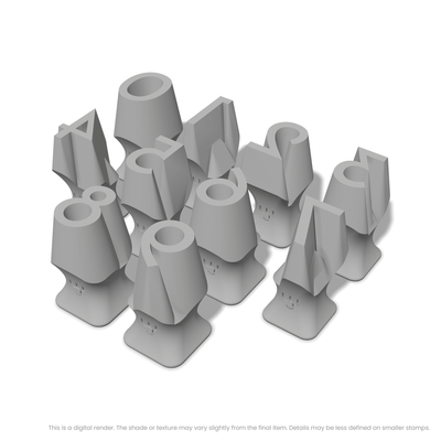 Josefin Sans | Number Stamp Sets - Ceramind® Tools