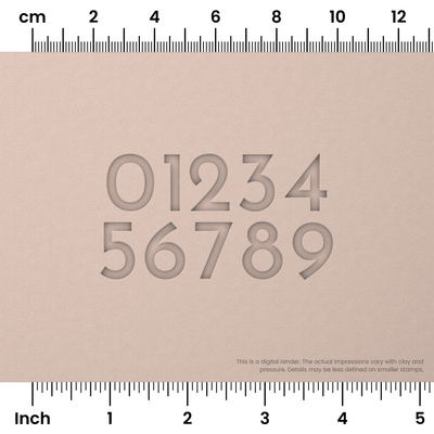 Josefin Sans | Number Stamp Sets - Ceramind® Tools