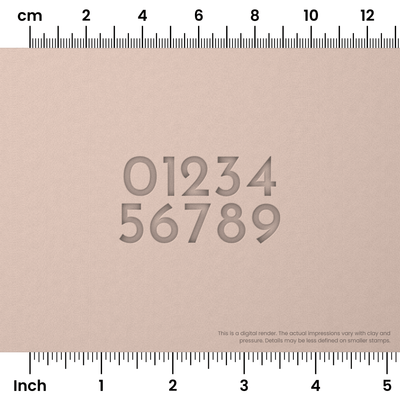 Josefin Sans | Number Stamp Sets - Ceramind® Tools