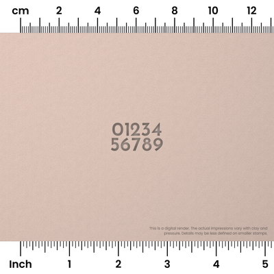 Josefin Sans | Number Stamp Sets - Ceramind® Tools
