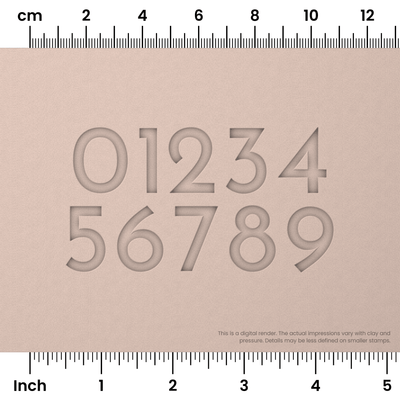 Josefin Sans | Number Stamp Sets - Ceramind® Tools