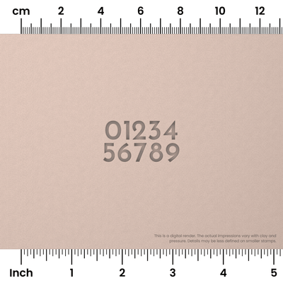 Josefin Sans | Number Stamp Sets - Ceramind® Tools