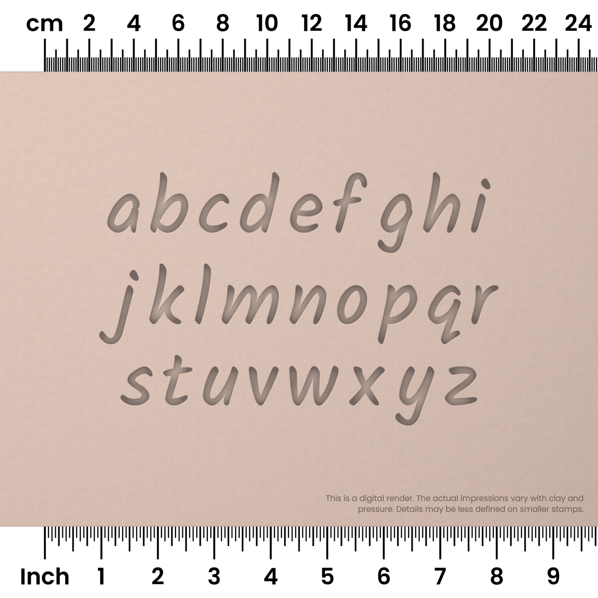 Kalam | Lowercase | Alphabet Stamp Sets - Ceramind® Tools
