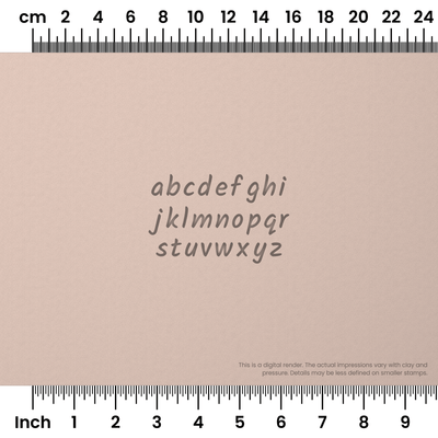 Kalam | Lowercase | Alphabet Stamp Sets - Ceramind® Tools