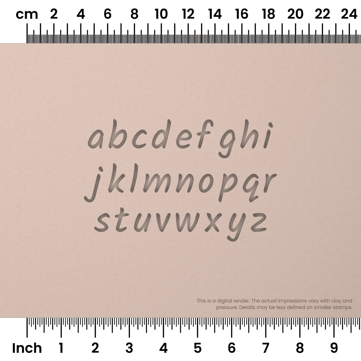 Kalam | Lowercase | Alphabet Stamp Sets - Ceramind® Tools