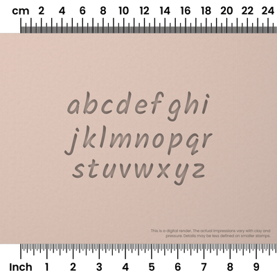 Kalam | Lowercase | Alphabet Stamp Sets - Ceramind® Tools