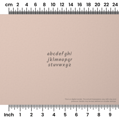 Kalam | Lowercase | Alphabet Stamp Sets - Ceramind® Tools