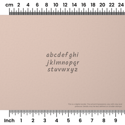 Kalam | Lowercase | Alphabet Stamp Sets - Ceramind® Tools