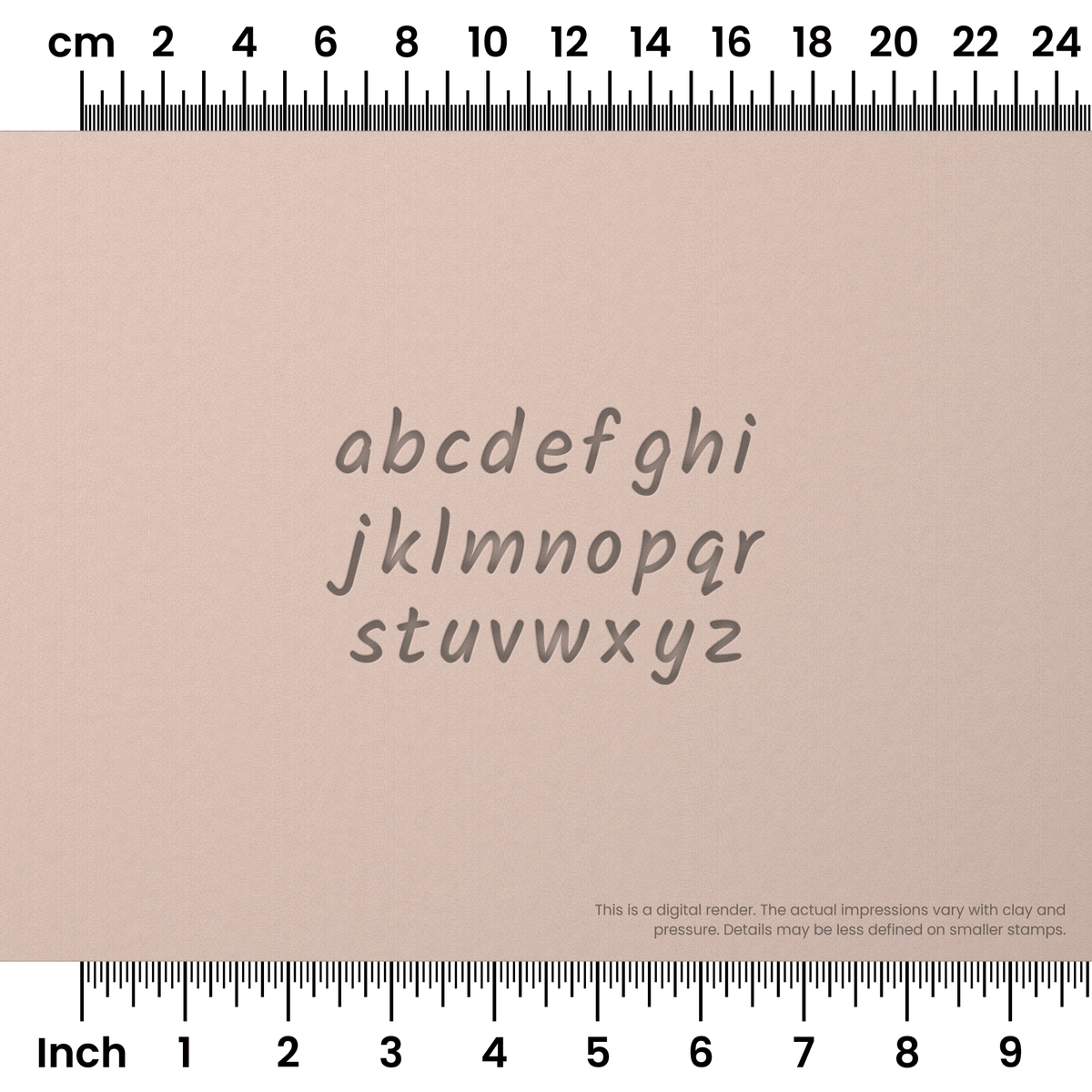 Kalam | Lowercase | Alphabet Stamp Sets - Ceramind® Tools