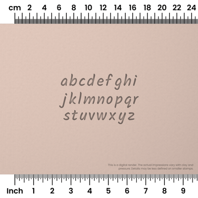 Kalam | Lowercase | Alphabet Stamp Sets - Ceramind® Tools